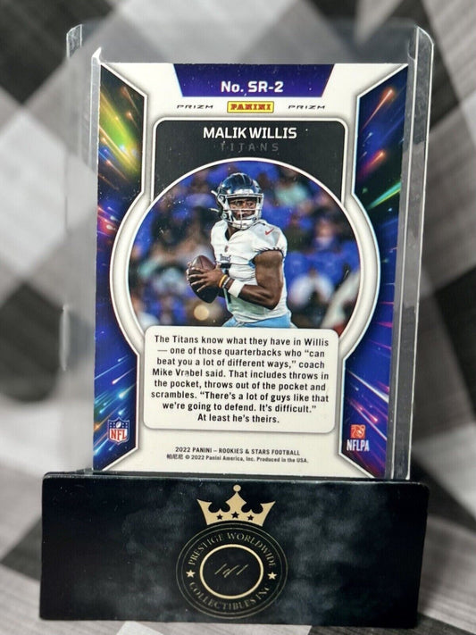 Malik Willis 2022 Rookies & Stars Stellar Rookies Red Plaid #SR-2 TEN Titans RC