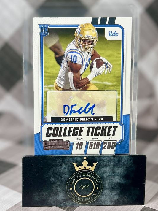 Demetric Felton 2021 Contenders Draft Picks College Ticket Rookie Auto #311 CIN