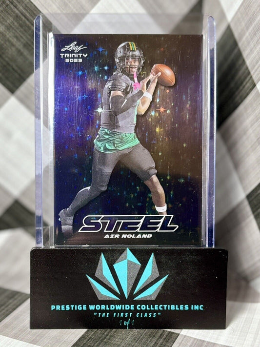 Air Noland 2023 Leaf Trinity Steel Purple Stars and Dots Rookie /99 #S-3 Ohio St