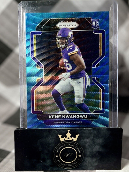 KENE NWANGWU 2021 Panini Prizm Light Blue Wave Prizm Rookie /199 #364 Vikings RC