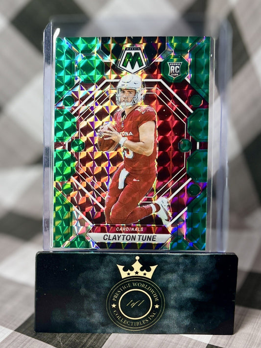 Clayton Tune 2023 Panini Mosaic Green Mosaic Rookie #302 Arizona Cardinals RC