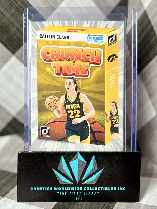 Caitlin Clark 2024 CC Collection Donruss Crunch Time #SS-CT1 Iowa & Fever RC