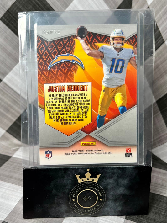 Justin Herbert 2022 Phoenix Flame Throwers Silver
