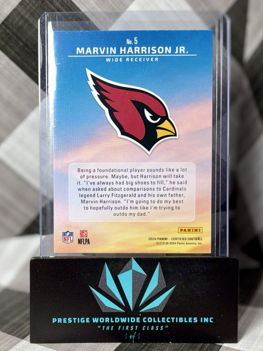 Marvin Harrison Jr 2024 Certified Franchise Foundations Rookie #5 Cardinals RC