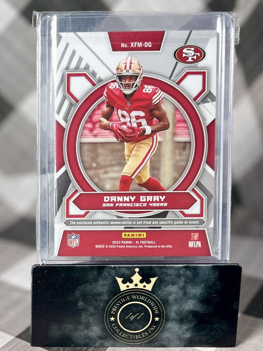 Danny Gray 2022 XR X-Factor Materials Rookie /25 #XFM-DG San Francisco 49ers RC