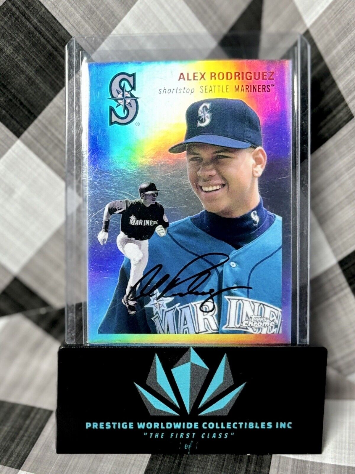 Alex Rodriguez 2023 Topps Chrome Platinum Refractor #397 Mariners & Yankees