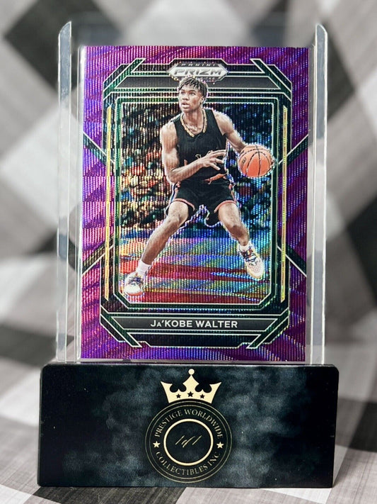 Ja'Kobe Walter2023 Panini Prizm DP Purple Wave Rated Prospect #5 Baylor Bears