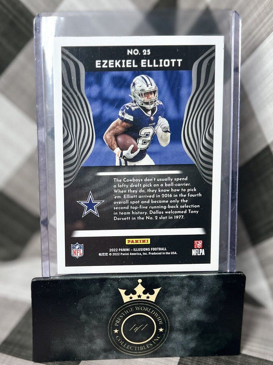 Ezekiel Elliott 2022 Panini Illusions Red Trophy Collection /175 #25 - Cowboys