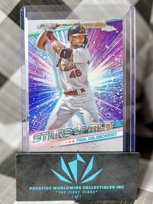 Paul Goldschmidt 2024 Topps Series 1 Chrome Stars of the MLB #CSMLB-1 Cardinals