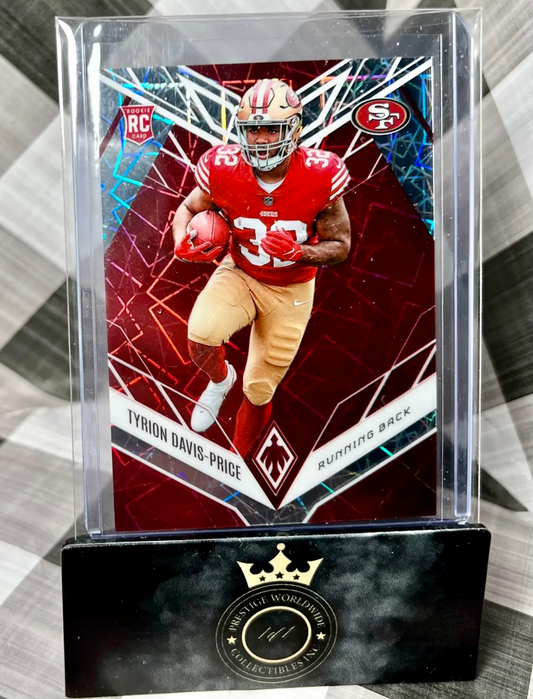Tyrion Davis-Price 2022 Phoenix Rookie Red Laser /150 #126 SF 49ers RC