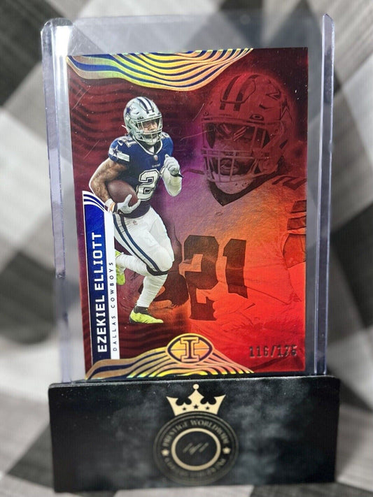 Ezekiel Elliott 2022 Panini Illusions Red Trophy Collection /175 #25 - Cowboys
