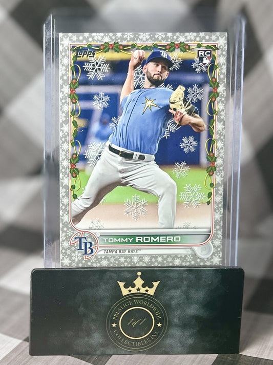 ❄️🔥❄️ 2022 Topps Holiday Tommy Romero Rookie RC TB Rays ❄️🔥❄️