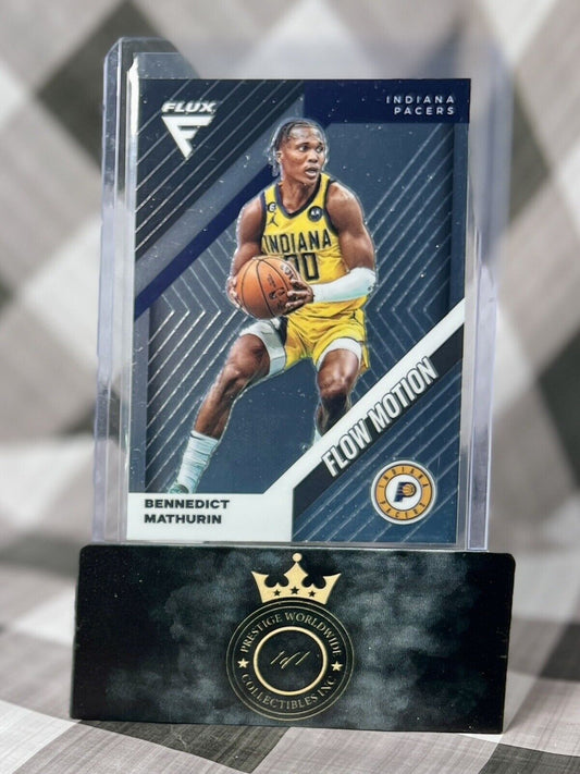 Bennedict Mathurin 2022-23 Panini Flux Chrome Flow Motion #5 Indiana Pacers