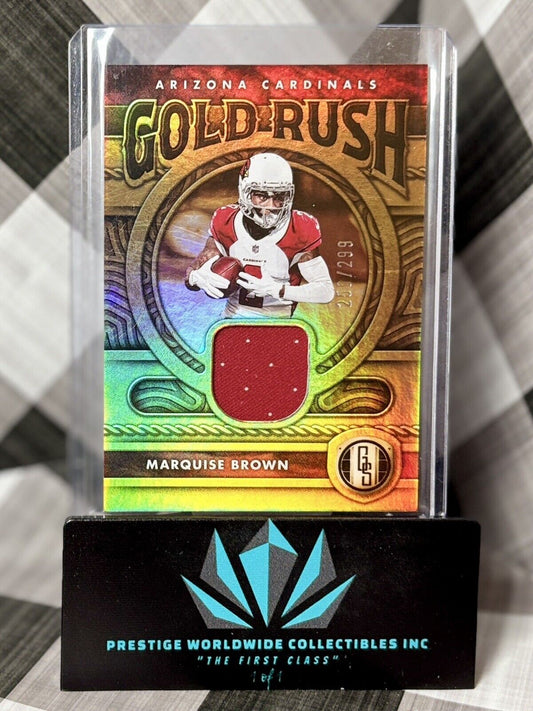 Marquise Brown 2022 Gold Standard Gold Rush Patch /299 #GR-MBR AZ Cardinals