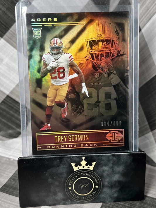 Trey Sermon 2021 Panini Illusions Bronze Trophy Collection Rookie /499 #82 49ers