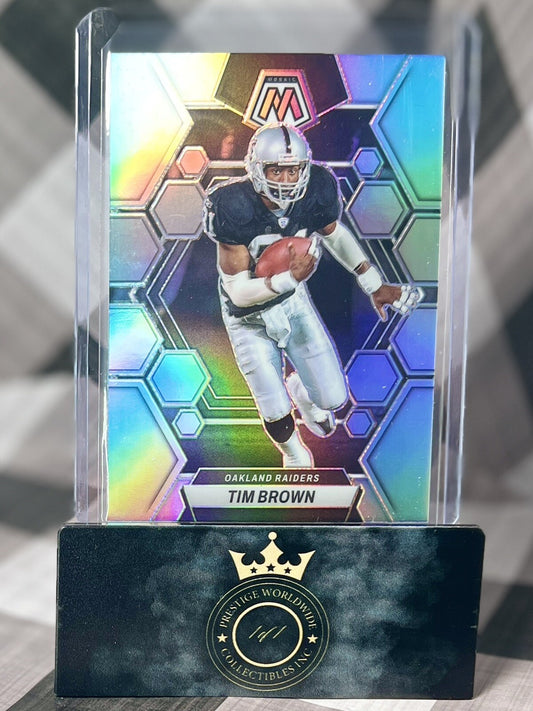 Tim Brown 2023 Panini Mosaic Silver Prizm #125 Los Angeles/Oakland Raiders