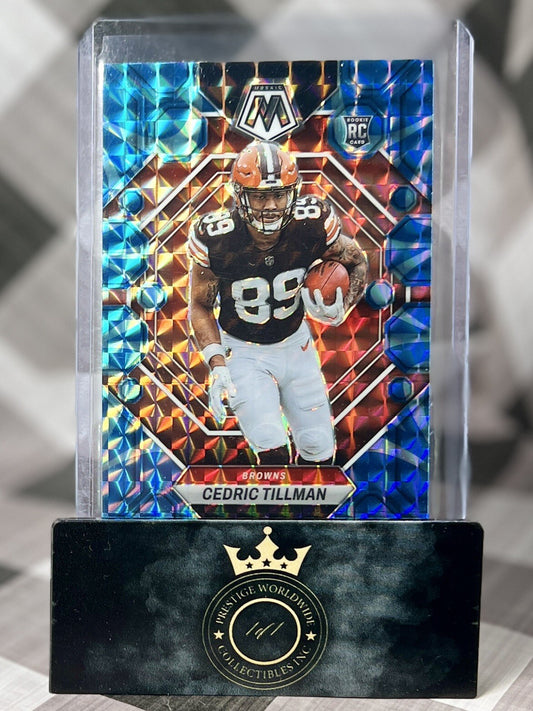 Cedric Tillman 2023 Mosaic Blue Reactive Rookie #296 Cleveland Browns RC
