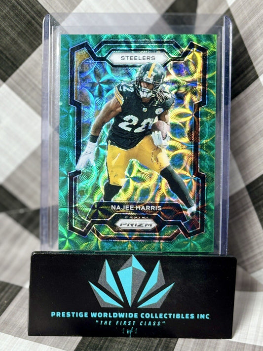 Najee Harris 2023 Prizm Green Scope /75 #252 Pittsburgh Steelers SP