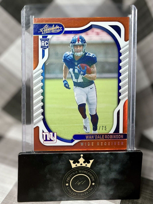 Wan’dale Robinson 2022 Panini Absolute Orange Foil /75 #120 - NY Giants