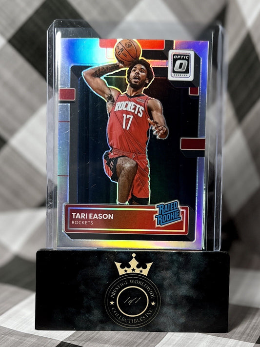 Tari Eason 2022-2023 Donruss Optic Silver Prizm Rated Rookie #203 HOU Rockets RC