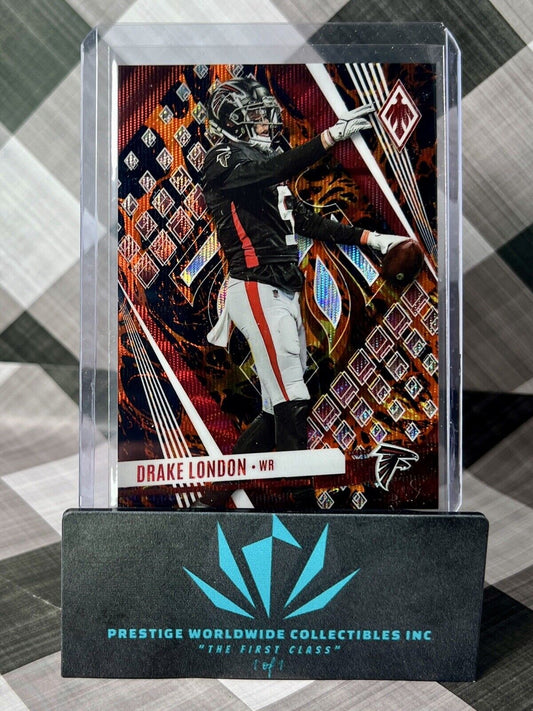 Drake London 2023 Panini Phoenix Lava Prizm Parallel SP /150 #67 Atlanta Falcons