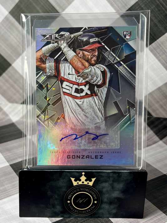 Romy Gonzalez 2022 Topps Fire Rookie Auto Refractor #FA-RG Chicago White Sox RC