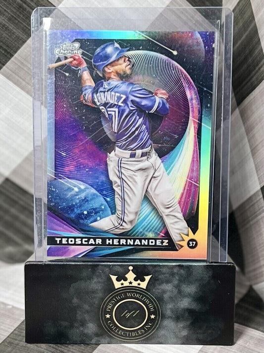 Teoscar Hernandez 2022 Topps Chrome Cosmic Star Gaze Insert #SG-2 TOR Blue Jays
