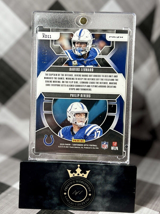 D. Freeney / P. Manning 2020 CONTENDERS OPTIC X'S AND O'S PINK /75 #XO11 COLTS