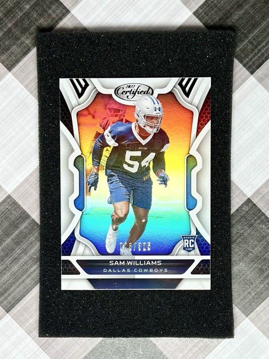 SAM WILLIAMS 2022 Panini Certified Mirror Rookie #’d /325  #172 - DAL Cowboys RC