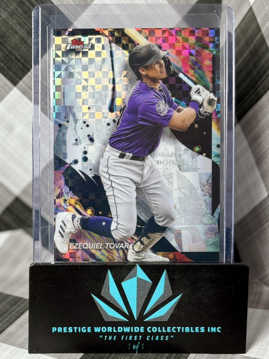 Ezequiel Tovar 2024 Topps Finest Uncommon Checkerboard #125 Colorado Rockies SP