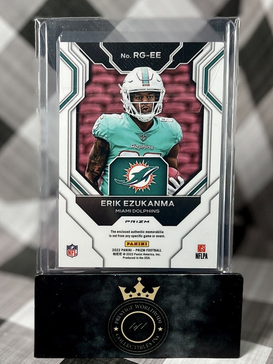 Erik Ezukanma 2022 Panini Prizm Rookie Gear Silver Prizm Patch #RG-EE Dolphins