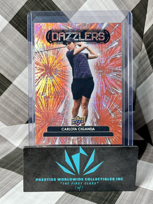 Carlota Ciganda 2024 Upper Deck Golf Dazzlers Pink #DZ-50 ASU & LPGA