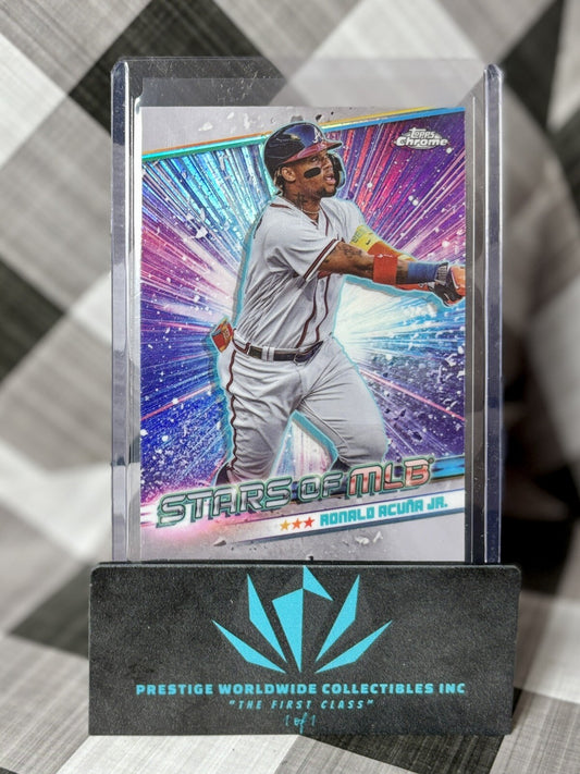 Ronald Acuna Jr. 2024 Topps Series 1 Stars Of MLB Chrome #CSMLB-3 ATL Braves MVP