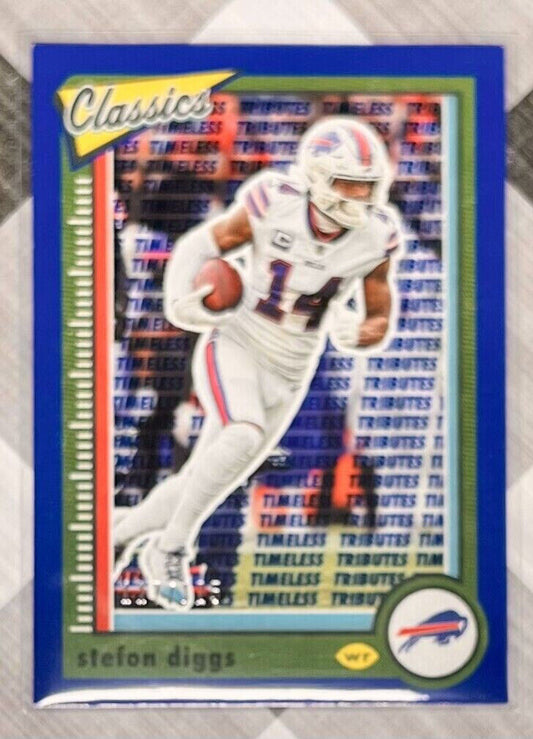 Stefon Diggs 2022 Panini Classics Timeless Tributes Blue #'d 114/125 #10 - Bills