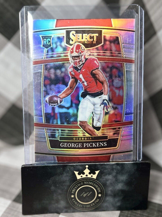 George Pickens 2022 Select Draft Picks Silver Holo Prizm #94 Pitt Steelers RC GA