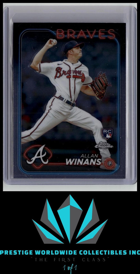 Allan Winans 2024 Topps Chrome Rookie #249 Atlanta Braves Rookie
