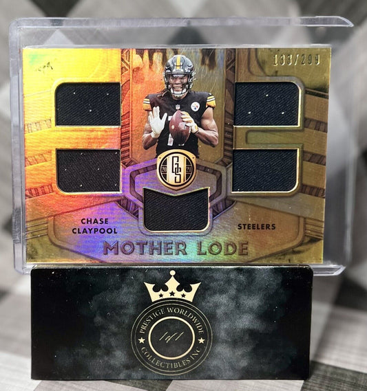 Chase Claypool 2021 Gold Standard Mother Lode 5-Patches /299 #ML-CC PIT Steelers