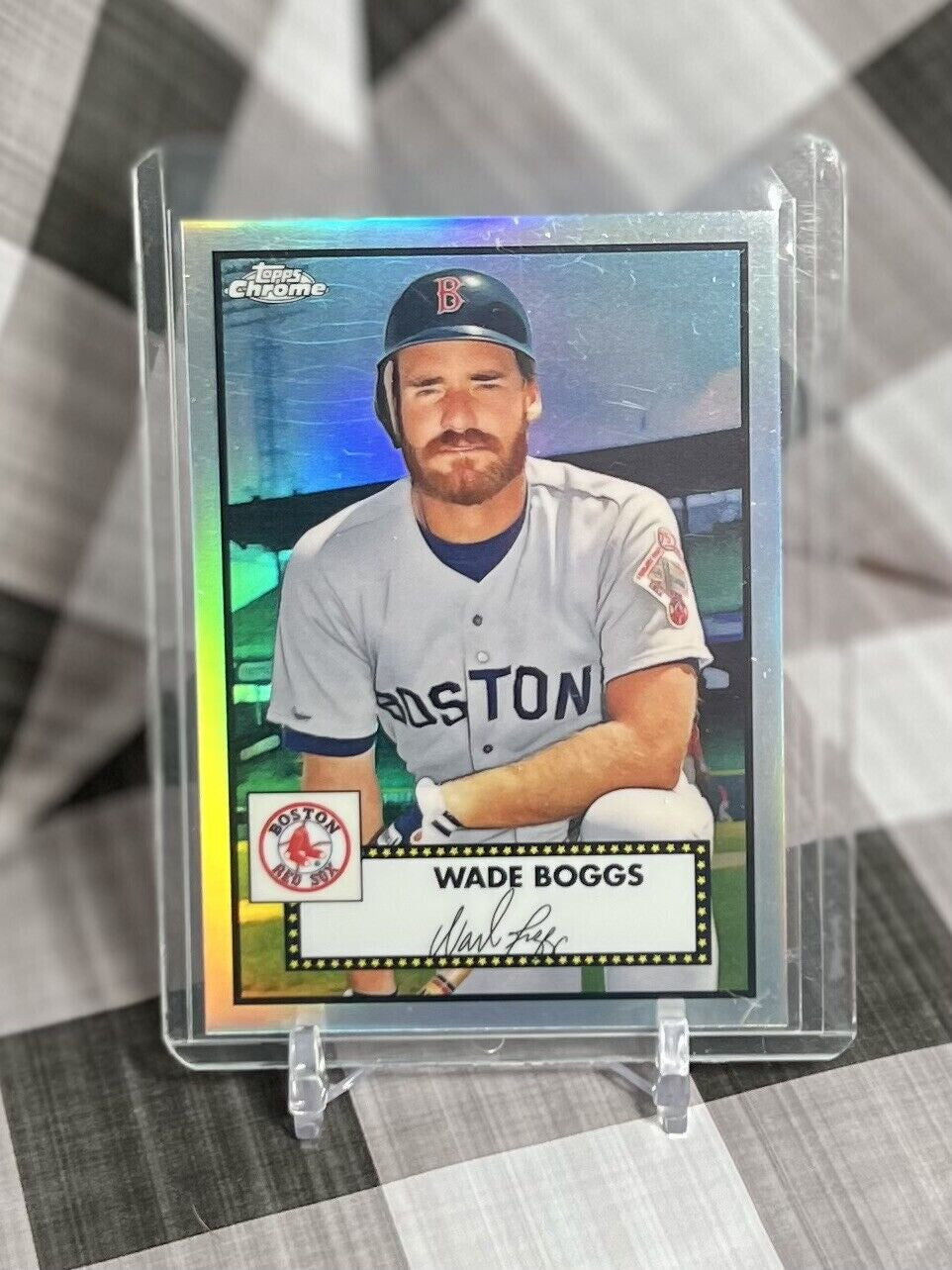 2021 TOPPS CHROME PLATINUM WADE BOGGS 1952 REFRACTOR #509 - BOSTON RED SOX