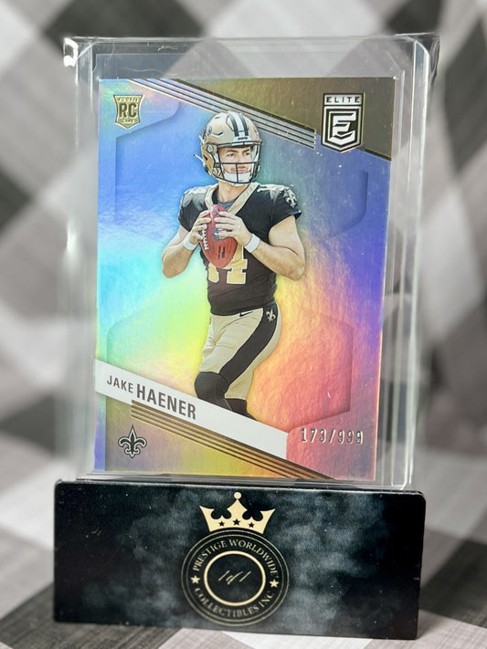 Jake Haener 2023 Panini Donruss Elite Silver Holo Rookie /999 #145 NO Saints RC