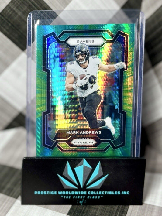 Mark Andrews 2022 Prizm Green Hyper /175 #23 Baltimore Ravens SP
