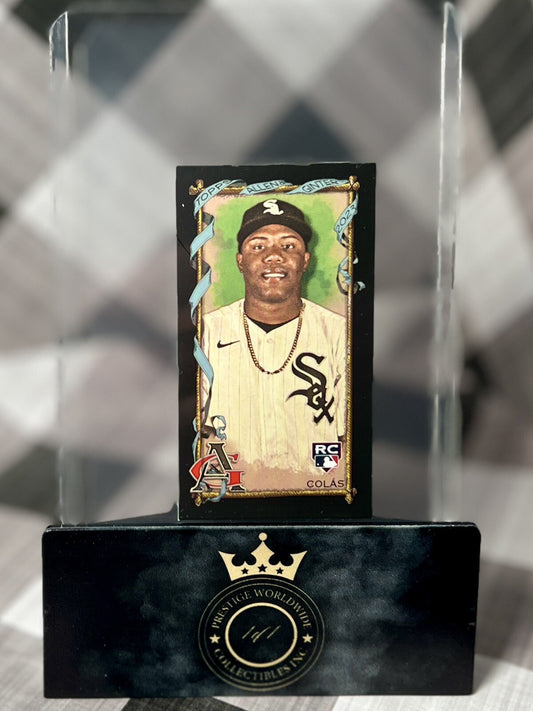 Oscar Colas 2023 Topps Allen & Ginter Mini BLACK BORDER Rookie #212 White Sox SP
