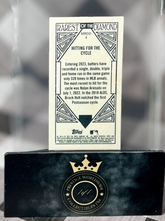 Hitting For The Cycle 2023 Topps Allen & Ginter Rarest Of Diamond Mini #MROD-4