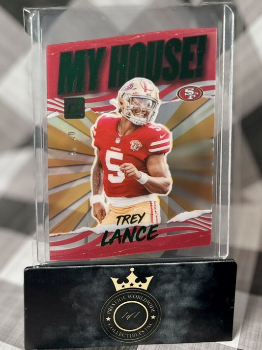 Trey Lance 2021 Donruss Clearly My House Green Rookie /25 #CMH-TRL SF 49ers DAL