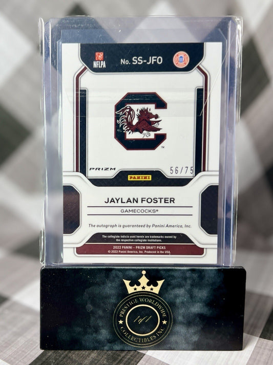 Jaylan Foster 2023 Chronicles DP Orange Wix Auto /75 #SS-JFO - South Carolina
