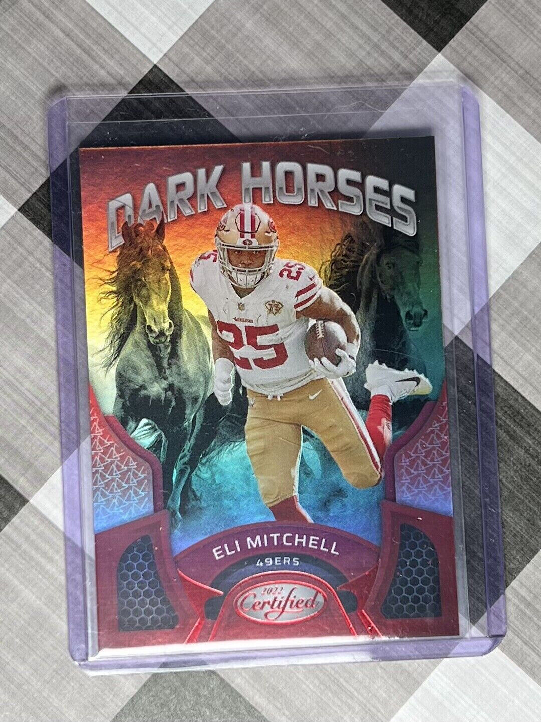 2022 Certified ELI MITCHELL Dark Horses Mirror Red SP 51/99