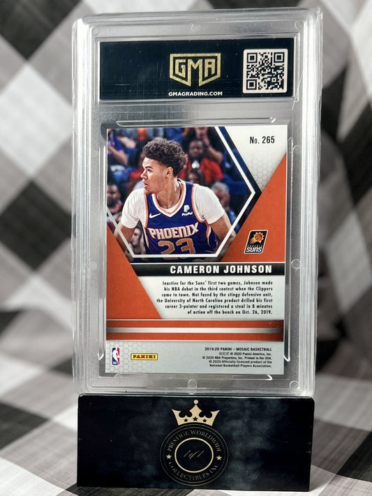 Cameron Johnson 2019-20 Mosaic NBA Debut Rookie GMA 9 #265 MINT Suns RC