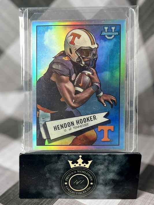 Hendon Hooker 2022 Bowman Chrome U 1952 Silver Refractor #52BF-23 Vols Lions RC