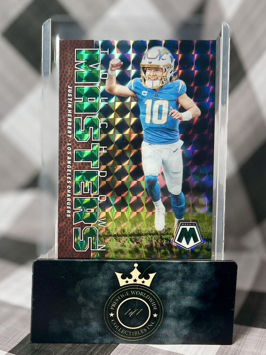Justin Herbert 2023 Panini Mosaic Green Touchdown Masters #TM-JH LA Chargers