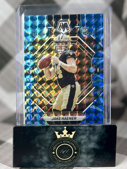 Jake Haener 2023 Mosaic Blue Reactive Rookie #325 New Orleans Saints RC