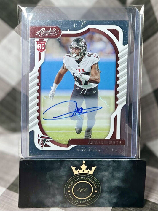 ARNOLD EBIKETIE 2022 Panini Absolute Silver Rookie Auto #145 Atlanta Falcons RC